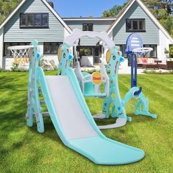 Toddler Slide and Swing Play-Set, 5-in-1 Baby's Activity Center, NEW 