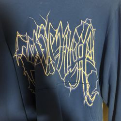 Revenge BLUE HOODIE LIGHTNING LOGO