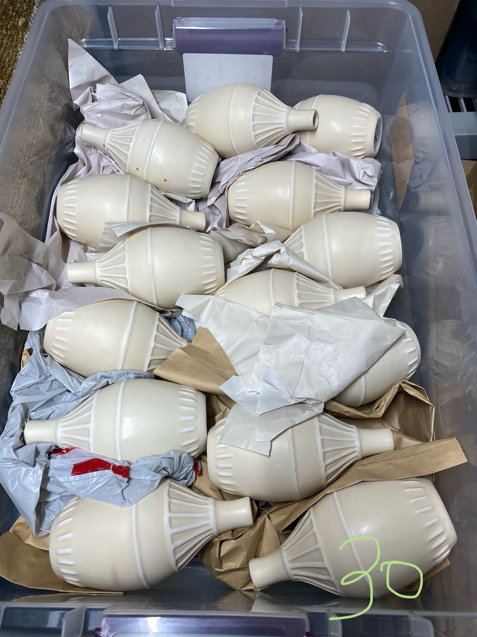 Small Floral Vases 30 Total