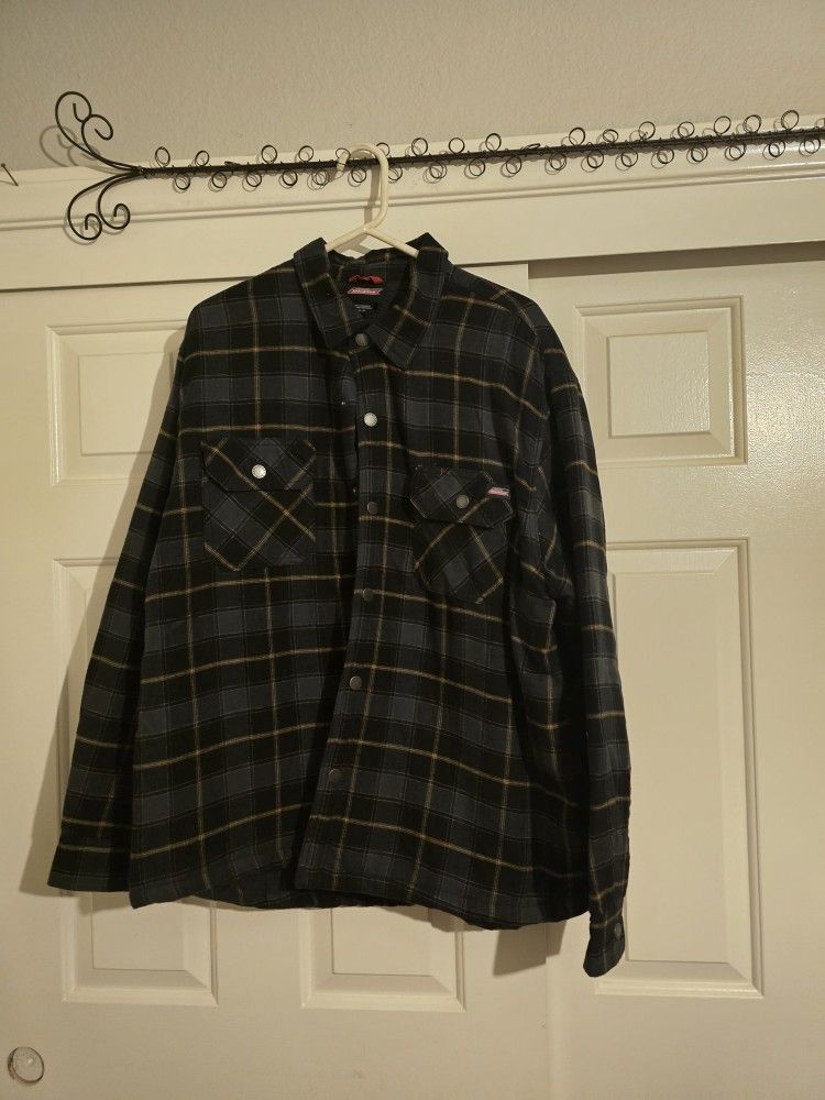 DICKIES Men's Quilted Shirt Jacket.