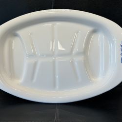 Vintage Corning Ware P-19  Blue Cornflower Meat Platter