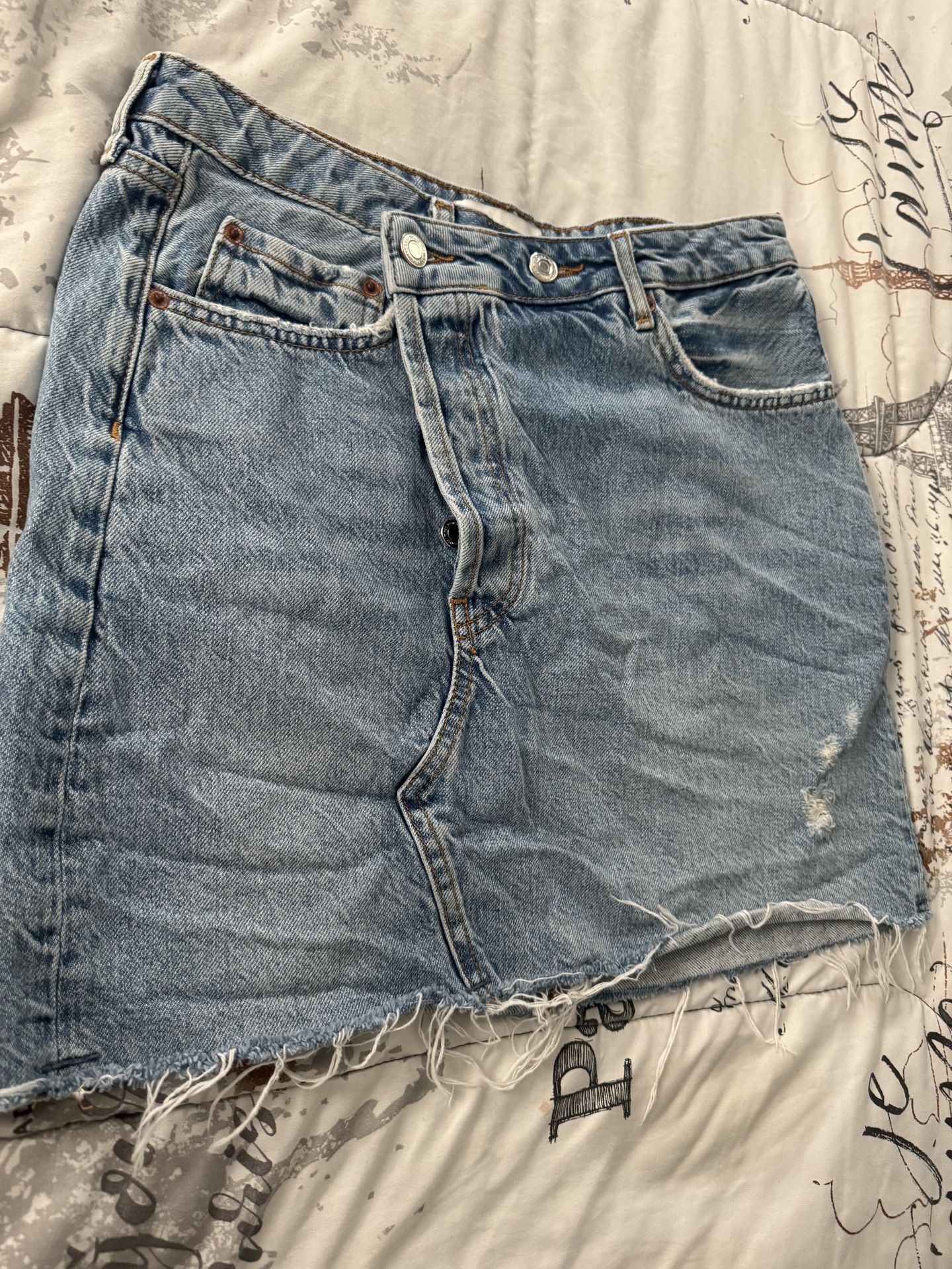 Zara mini skirt denim