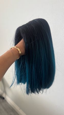 Coraline lace front wig blue