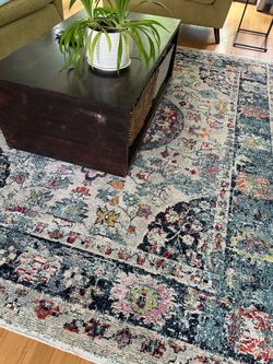 Boho chic area rug