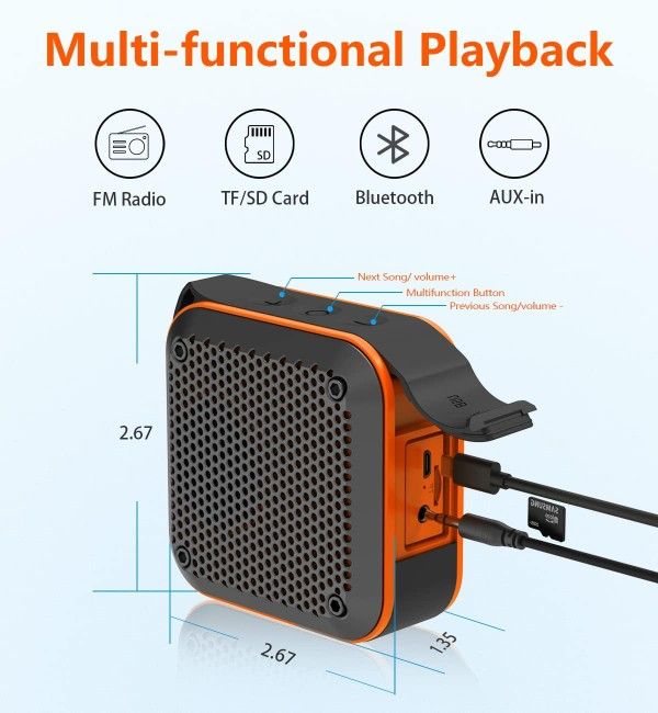 Small Portabe Wireless/ Bluetooth Speaker