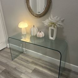 Glass Waterfall Table 
