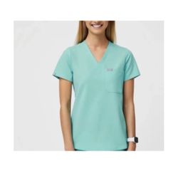 Brand New Figs Aqua/Teal Catarina Top XS