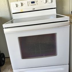 Electric Whirlpool Glasstop Oven