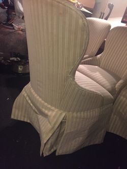 Two Elegant Gorman’s Dress Dinning Chairs. Barely utilized, great shape, must go!