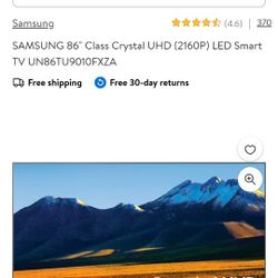 86 Inch Samsung TV Perfect Condition 