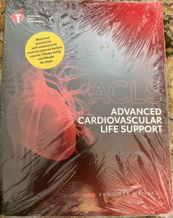 ACLS Advanced Cardiovascular Life Support (2020, Paperback, Provider Manual)