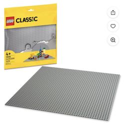 LEGO Classic Gray Baseplate Square 48x48 Stud Foundation to Build, Play, and Display Brick Creations, Great for City Streets, Castle, and Mountain Sce