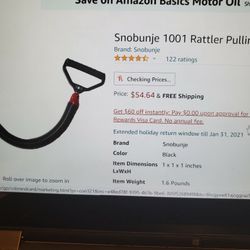 Snowmobile Snow Bunje Pull