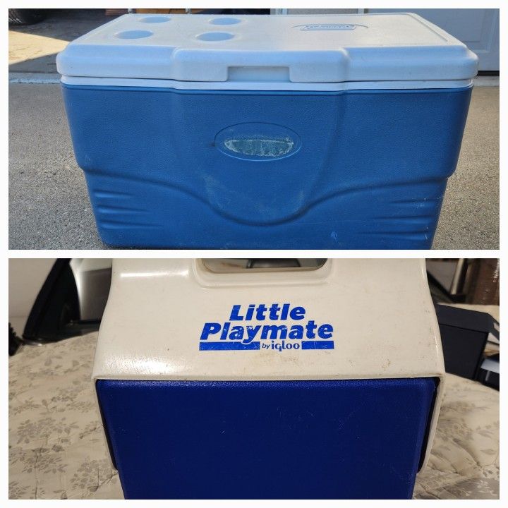 Used Coleman ice coolers