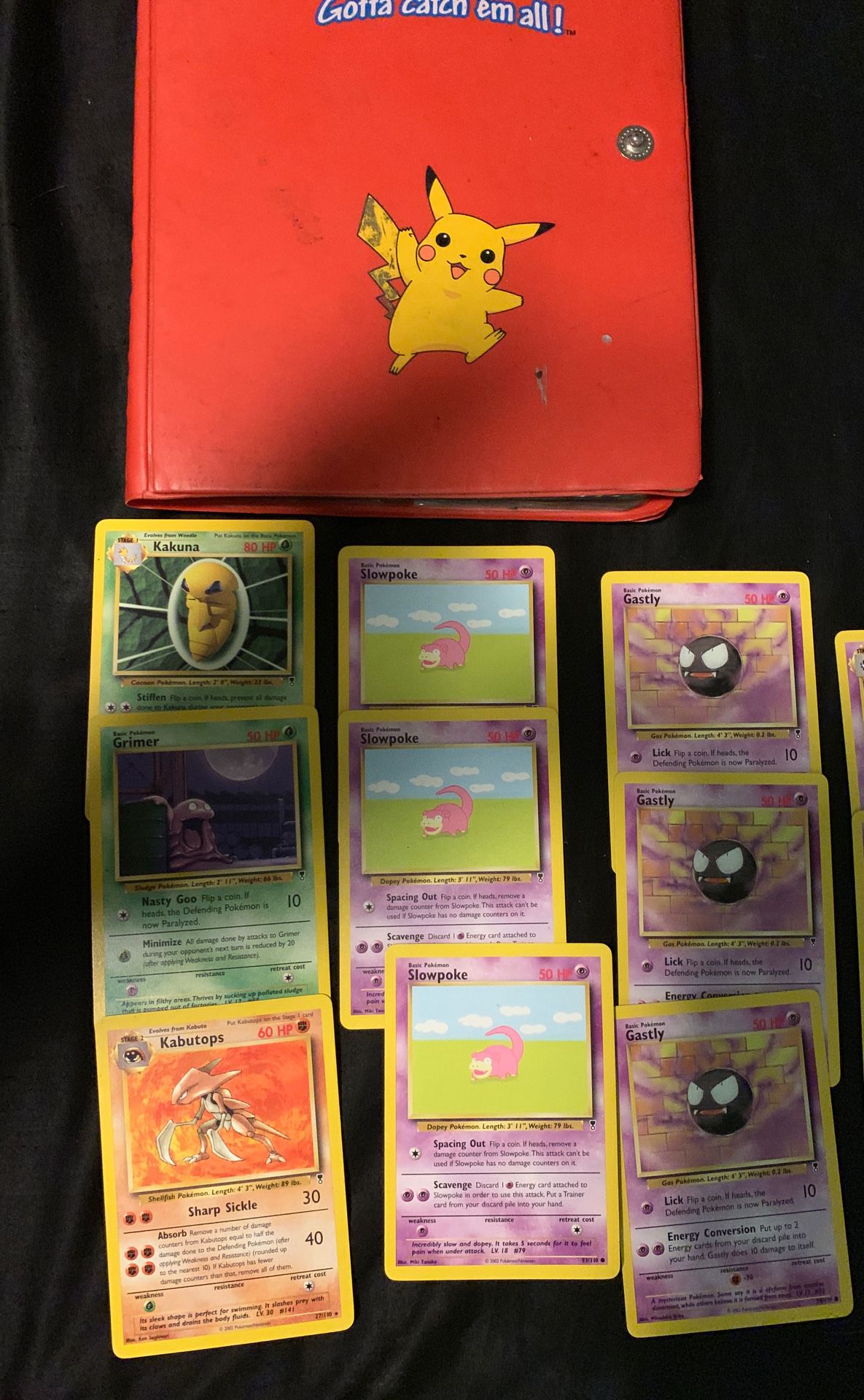 16 Pokémon cards from legendary collection!! Insanely rare set 2002!!
