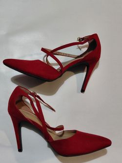 Christian Soriano Red Suede Heels 