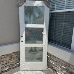 Exterior Impact Glass Door 32x79