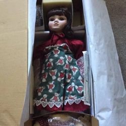 Marie Osmond's  Fine Porcelain "I LOVE YOU BEARY MUCH" 22" Toddler Doll And Bear IOB Ltd Edtn
