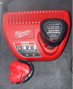 Milwaukee M12 Charger with Two Batteries