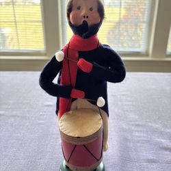 Vintage Byers’ Choice Caroler Figurine, The Drummer Boy, approximately 11” tall, excellent condition.