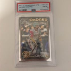 2024 Topps Chrome Update Series Jackson Merrill #USC153 Psa 10