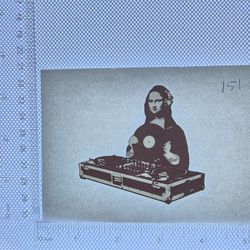 Iron On Heat Transfer  Good For T-shirts Sweaters Jackets T Shirt Design Size Is About 3x3  Dj Mona Lisa  #151