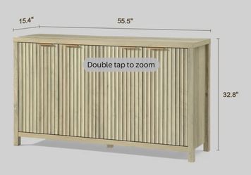 Nicolee 56” Sideboard Buffet Cabinet with 4 Doors, Storage