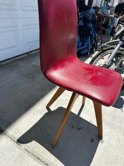 Red mid-century spinning