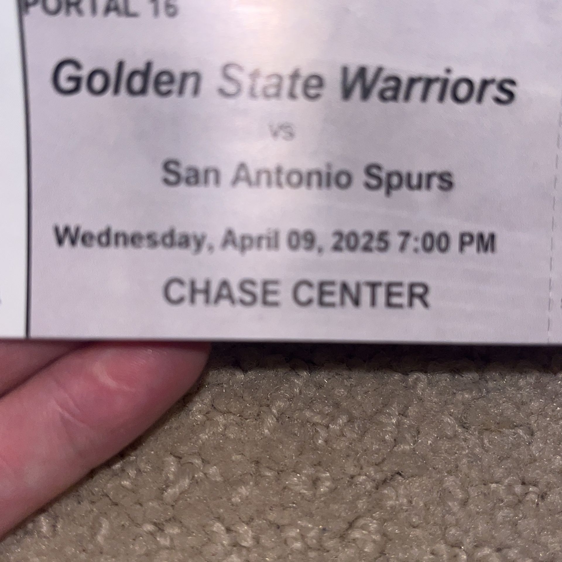 Warriors Vs Spurs Tickets April 9, 2025. No TicketMaster Fee