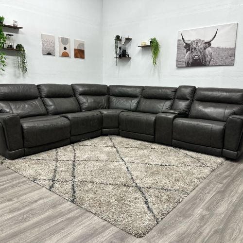 Lauretta Recliner Sectional Couch - Free Delivery