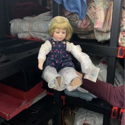 Vintage Porcelain Doll, Sold Separately 