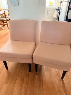 Light pink chairs