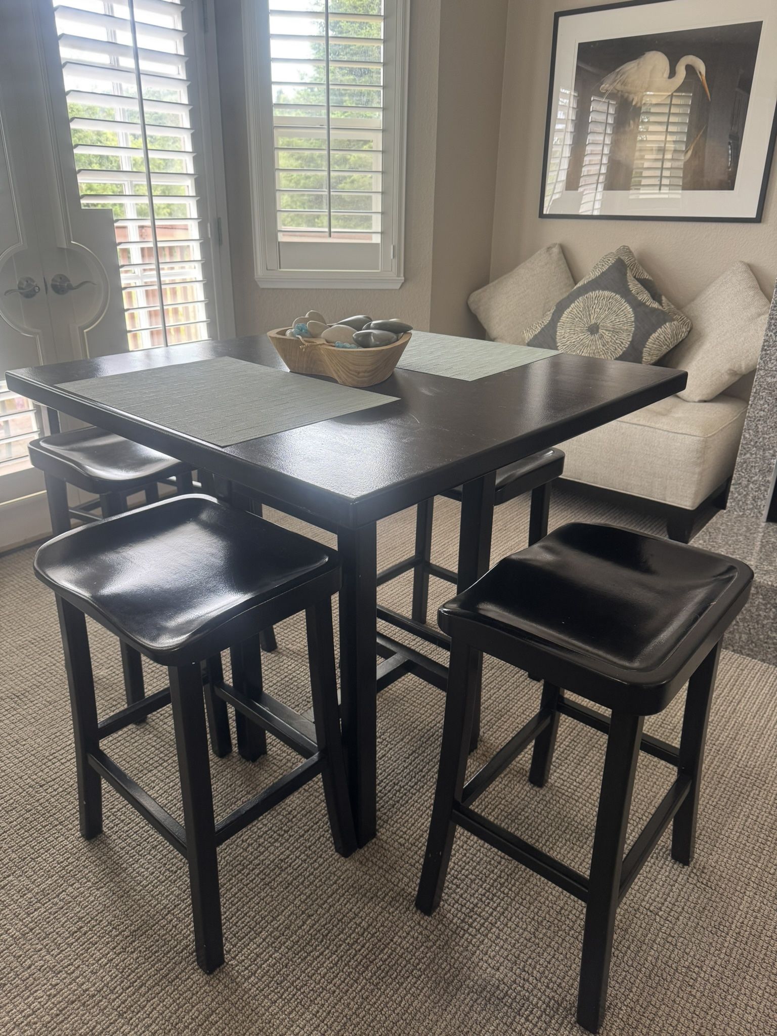 High Dining Table With Stools