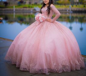 Beautiful Rose Gold Quinceanera/Sweet 16 dress