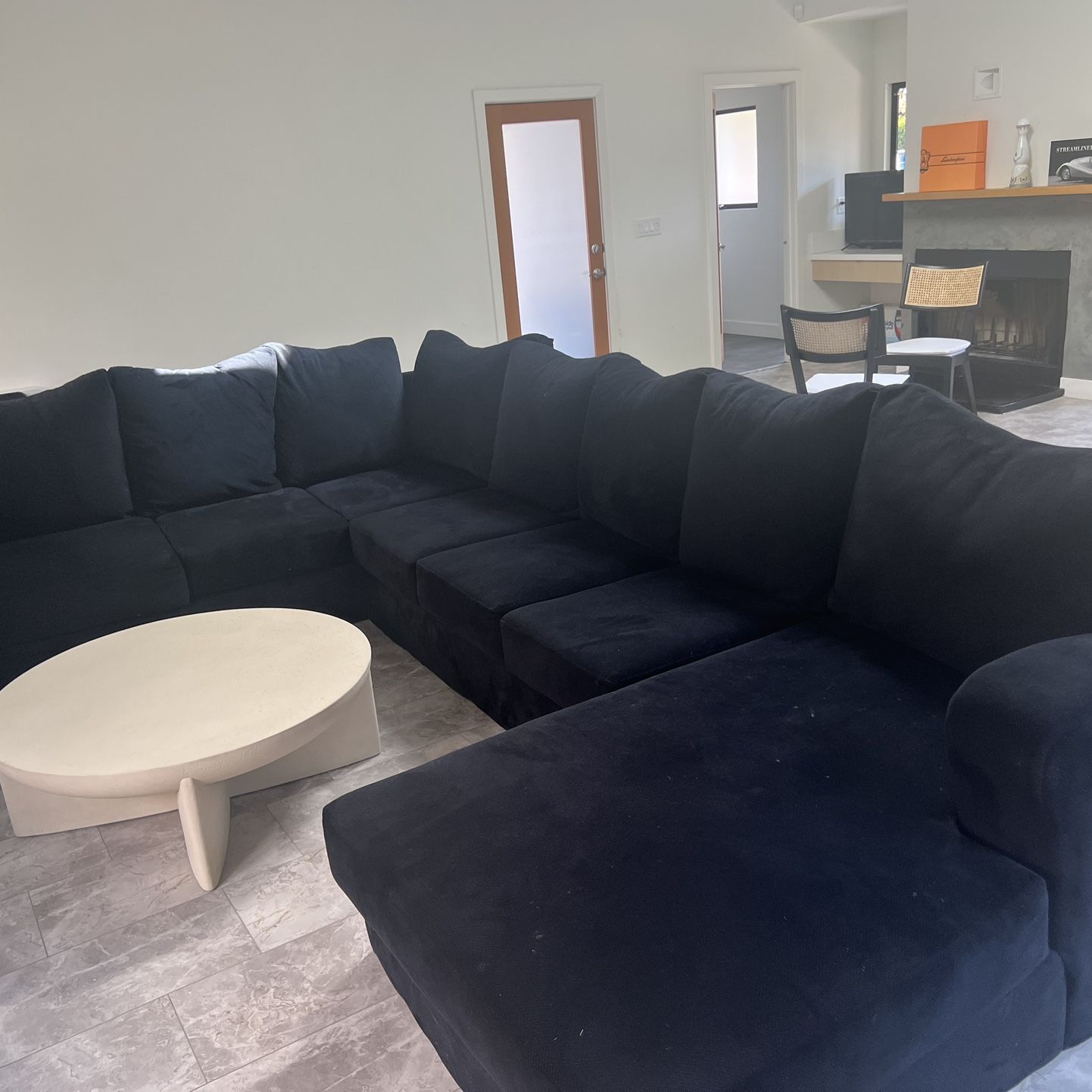 Black Couch Sectional 