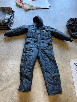 Vintage RefrigiWear Insulated Coveralls Men’s XL — Snow / Freezer Suit — Made in USA