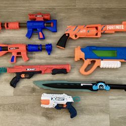 Foam Dart Blasters X-Shot Nerf Fortnite Power Rangers Morphers Beast-X Electronic Saber Ball Toy Gun