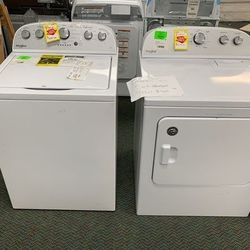 WHIRLPOOL WASHER AND ELECTRIC DRYER SET YA