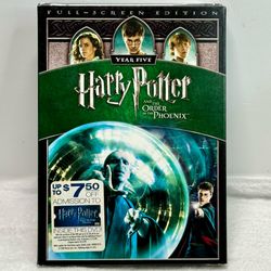 Harry Potter Order of the Phoenix DVD Full Screen Edition New Sealed Slipcover
