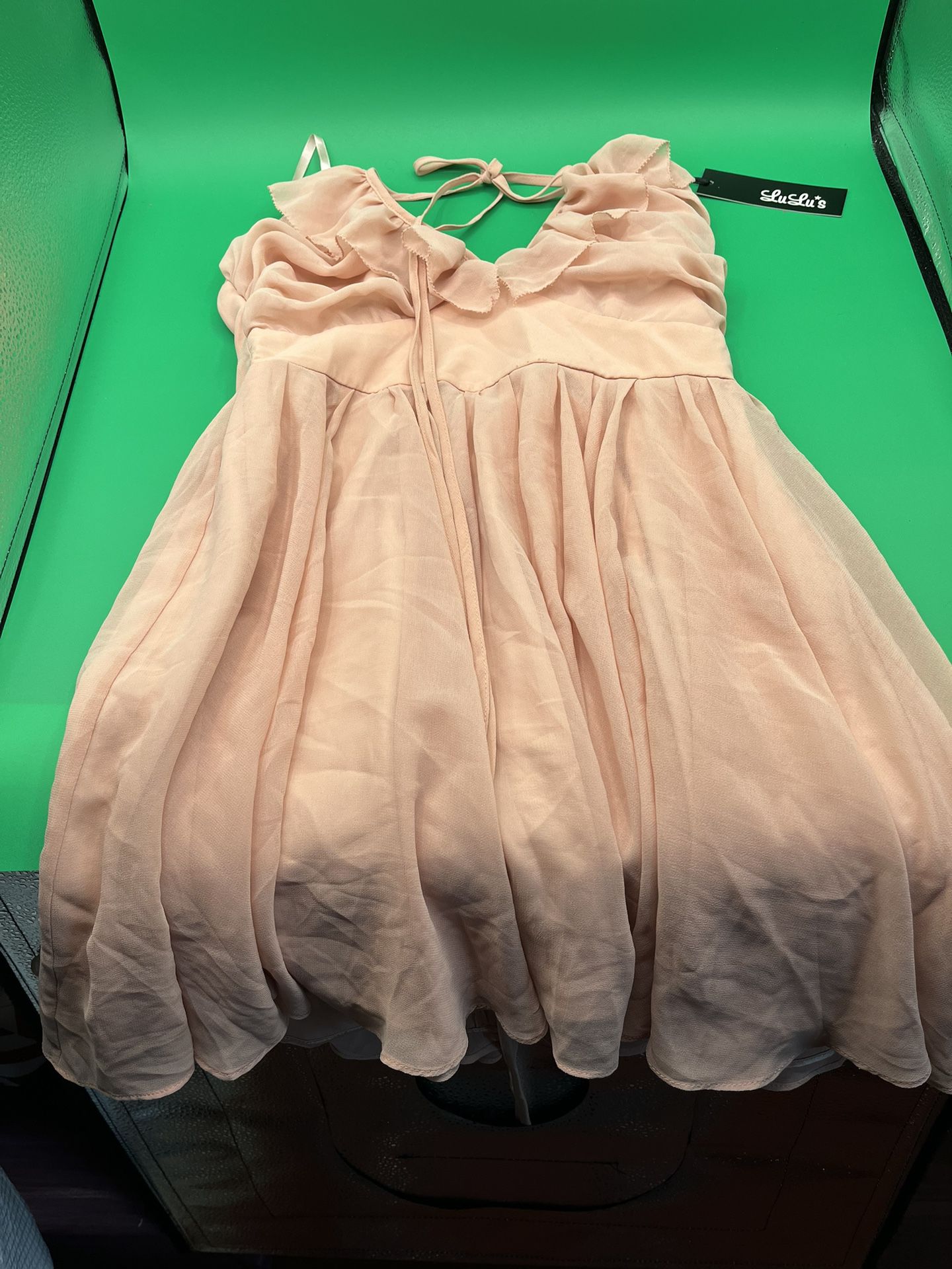 Lulu’s Pixie Palace Skater Dress Size Medium Blush Pink 