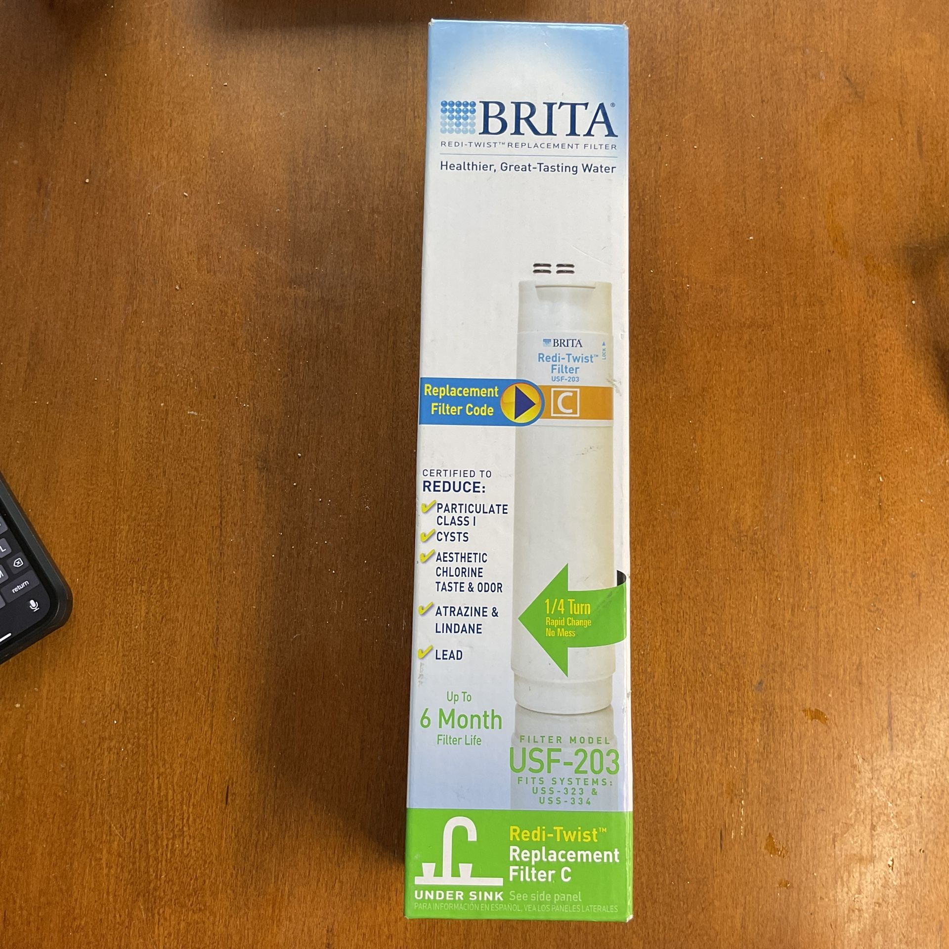 Brita USF-203 Redi-Twist Replacement Filter C Under Sink
