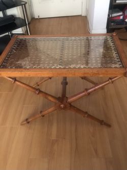 2 Antique Italian end tables. 21”x16”x19”