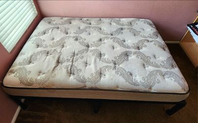 Full size mattress and nightstand/dresser