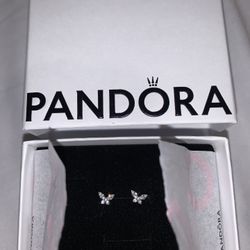 Brand New Pandora Silver Earrings 