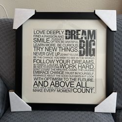 INSPIRATIONAL WALL FRAME.