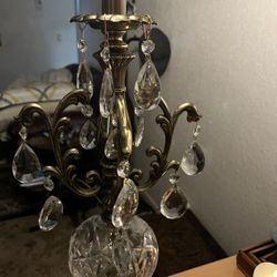 It’s very tall and beautiful. It has three different levels of lights in three-way bulb.