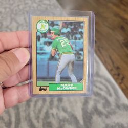 Mark McGwire  Oakland Athletics Topps Rookie Baseball Card/taking Offers  Not A Dollar 