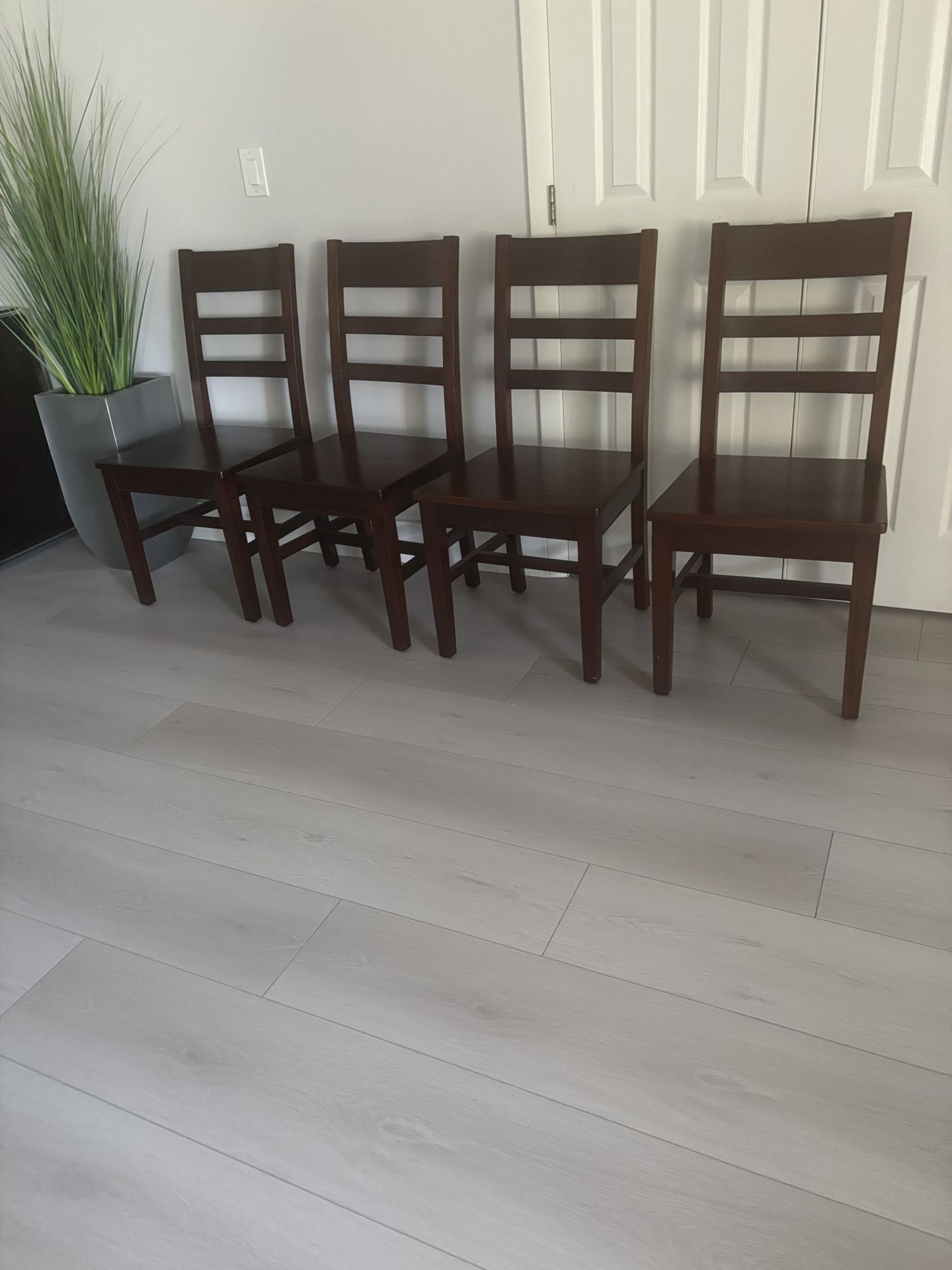 4 Chairs Good Condition Real Wood $160