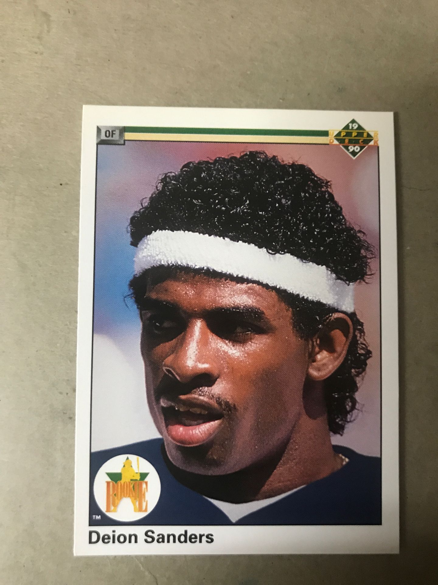 1990 upper deck baseball Deion Sanders Rookie