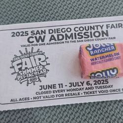 Del Mar Fair Ticket